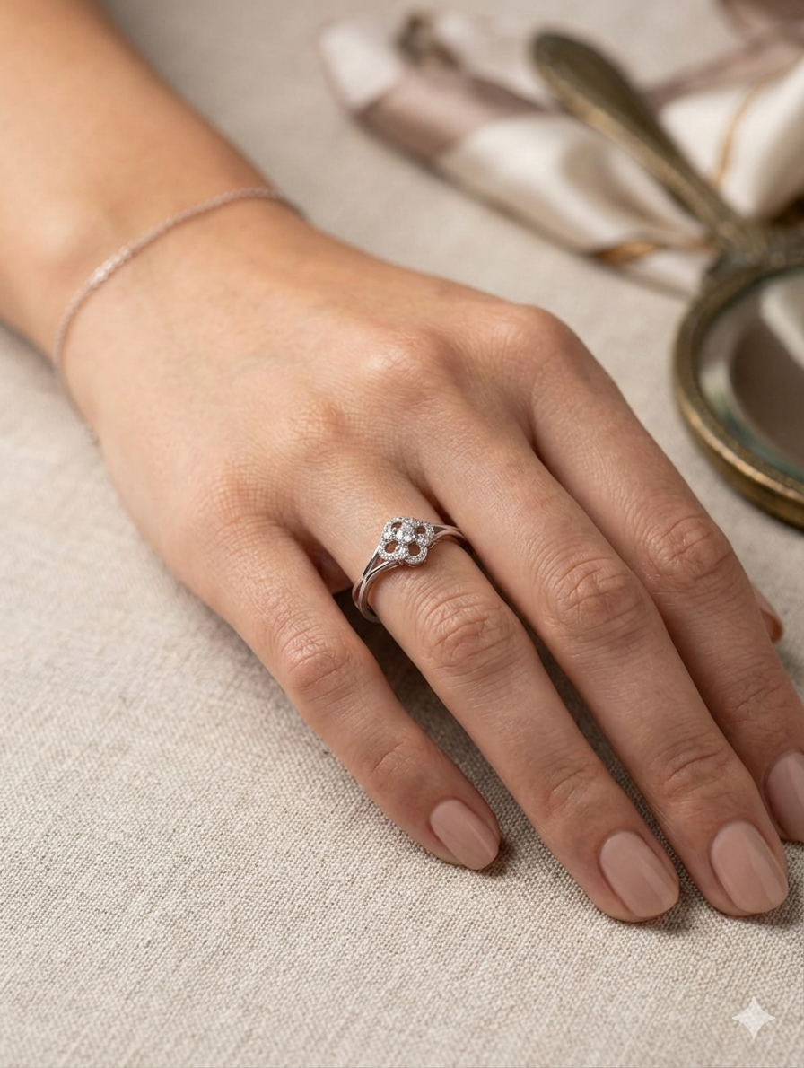 Rivia 925 sterling silver jewellery ring | gifts for besties, girlfriends, or any women in your life | with 925 stamp
