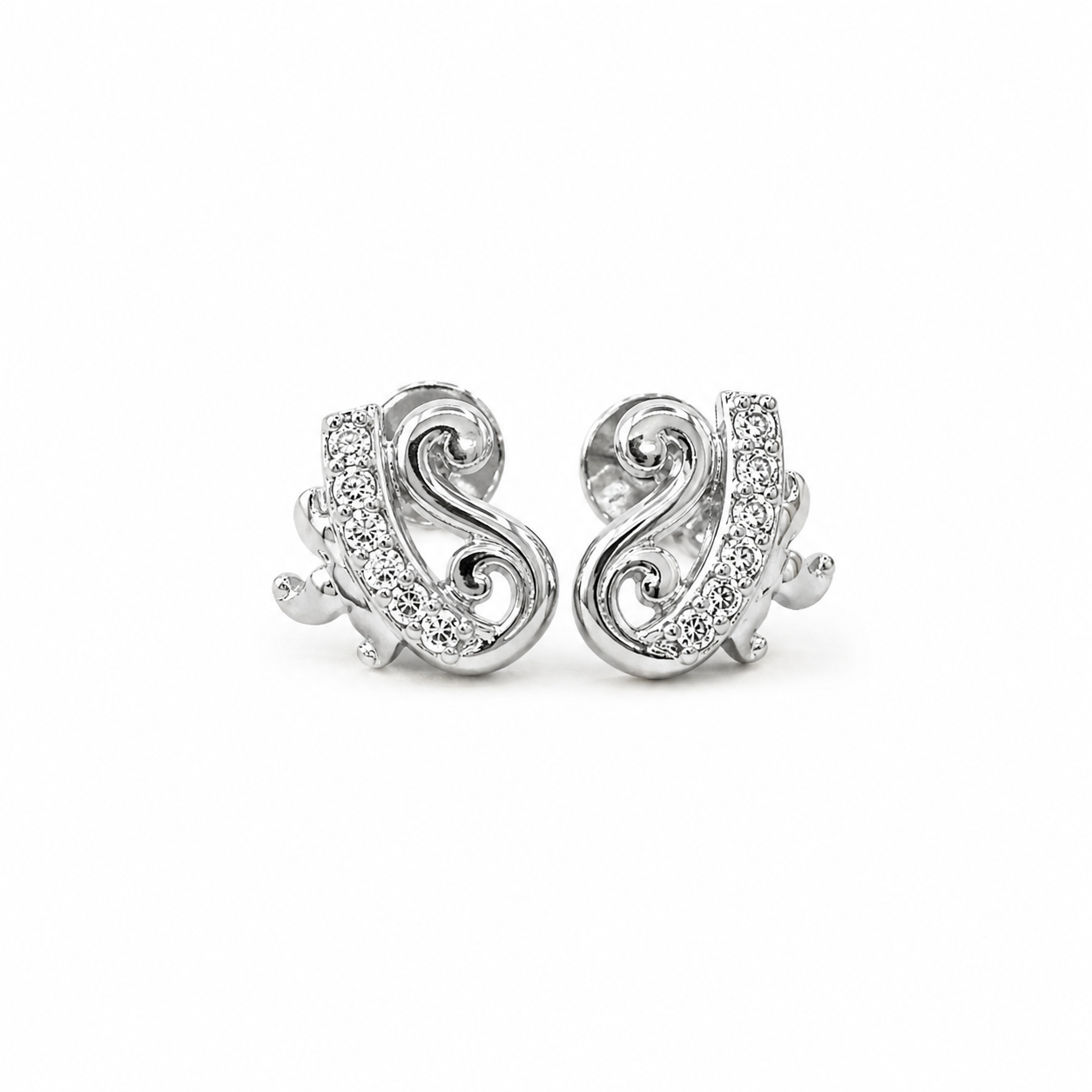 925 sterling silver peacock earrings