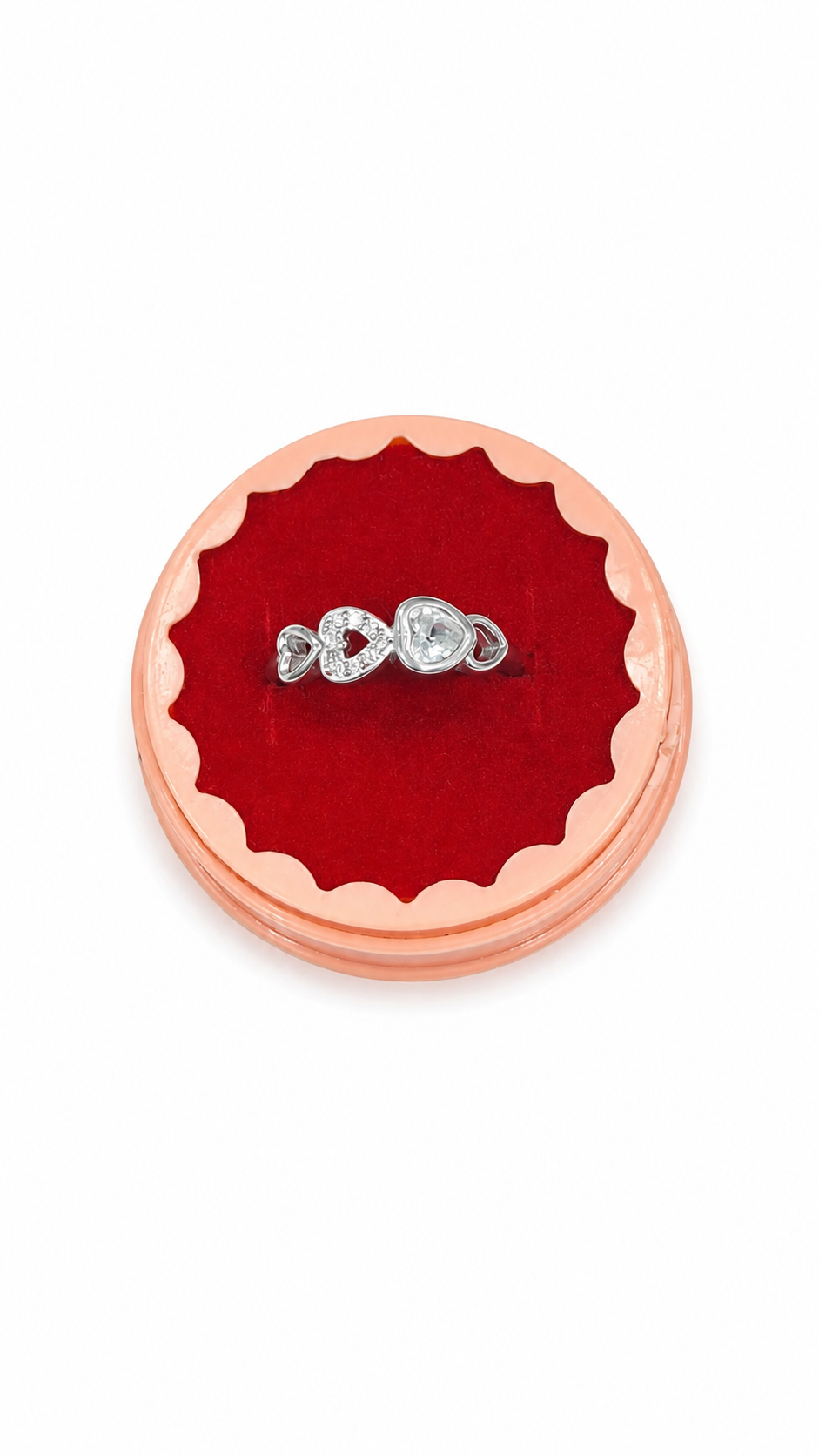 925 sterling silver heart ring
