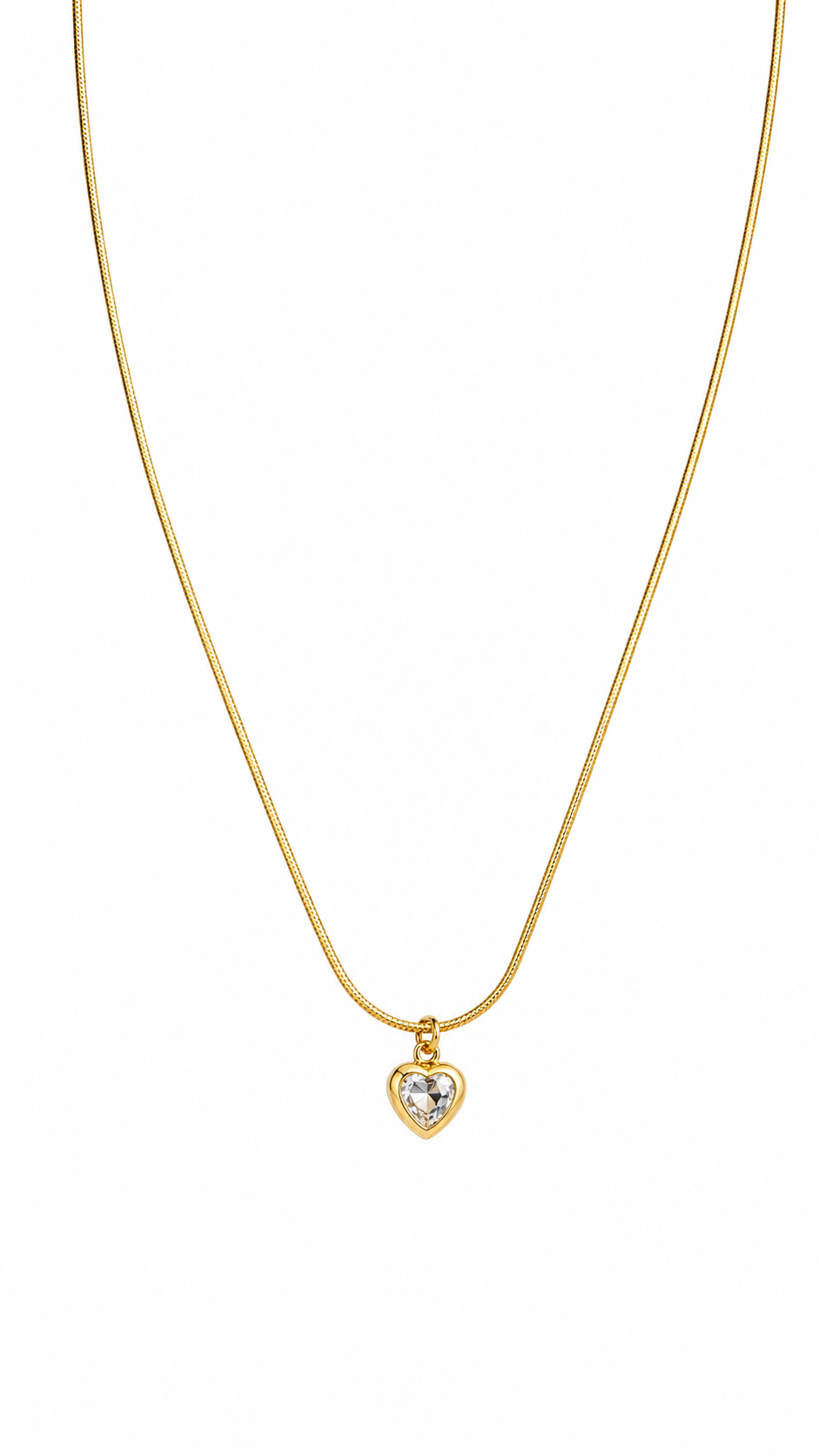Anti tarnished pendant necklace-chain