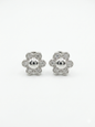 925 sterling silver flower stud earrings