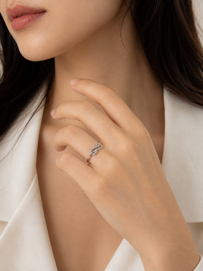 925 sterling silver infinity ring