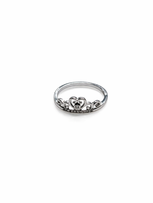 925 sterling silver crown style ring