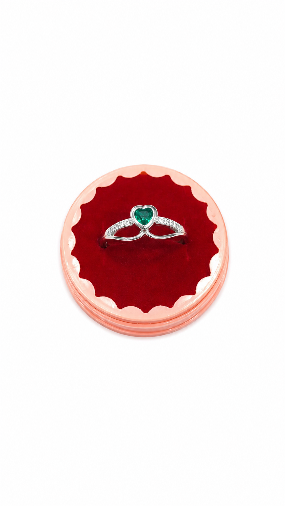 925 sterling silver heart ring