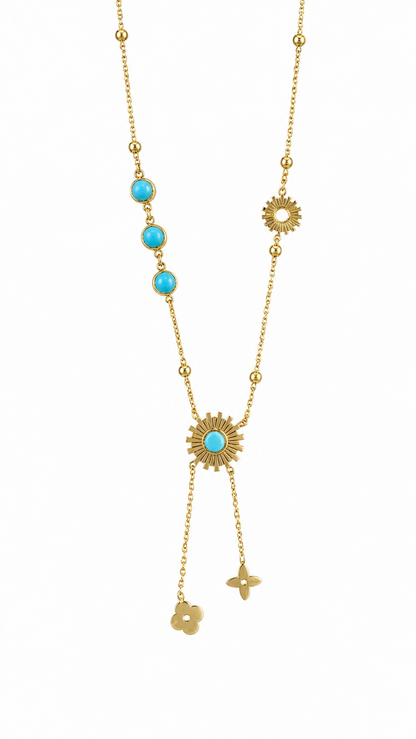 Anti tarnished pendant necklace-chain
