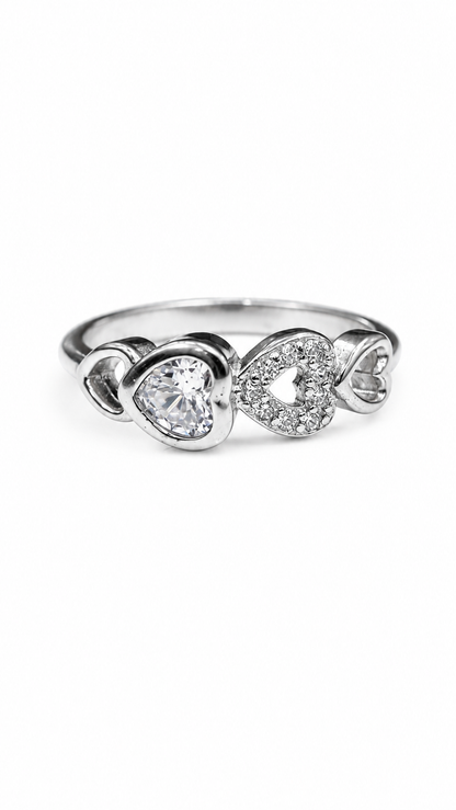 925 sterling silver heart ring